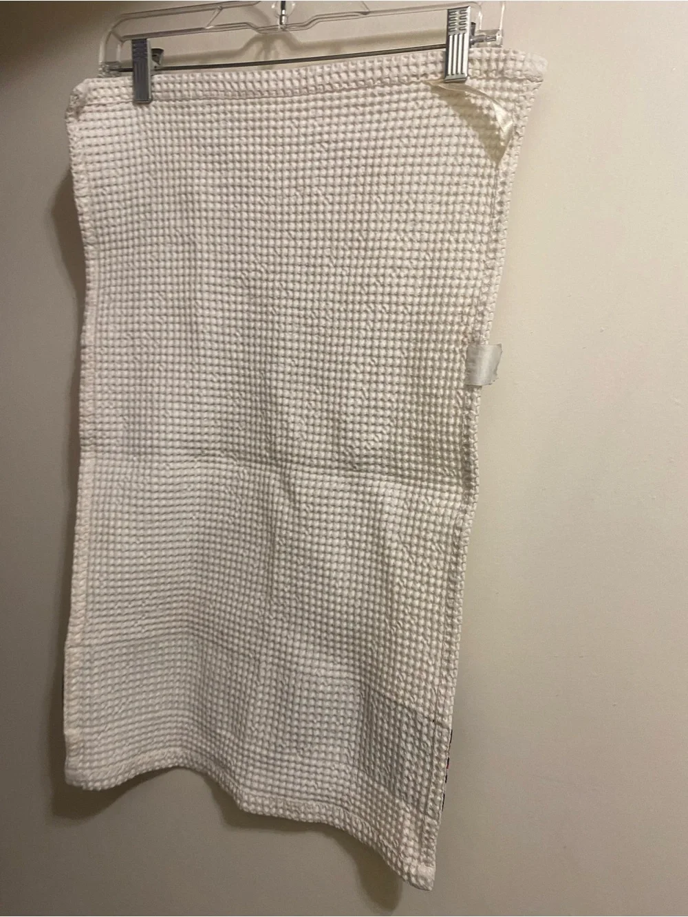 Vintage Golf Theme Tea Kitchen Towel 25”x14” Cream Waffle Navy Blue Panel H&C Co